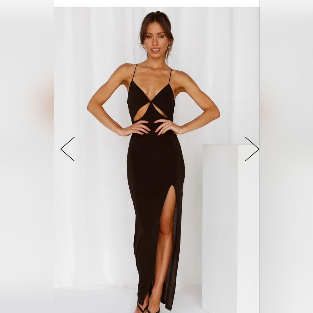 Black maxi dress